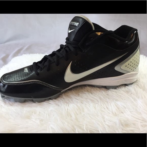 Nike Black Keystone Men’s Baseball Cleats sz 13 - Picture 1 of 6